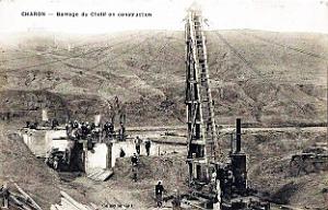 Charon - Barrage du Chelif en construction